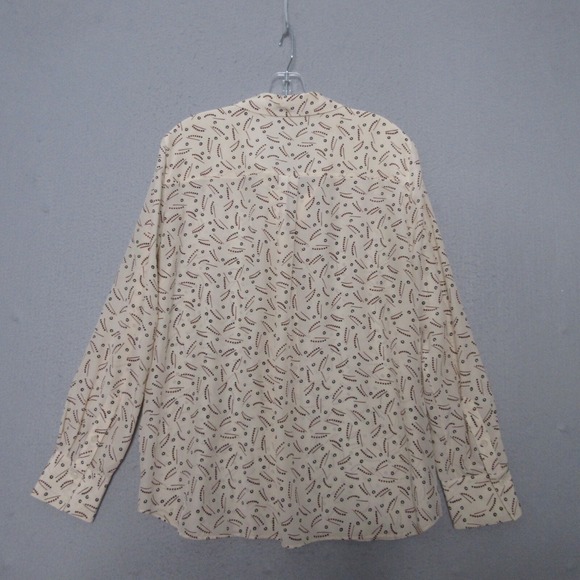 Lafayette 148 New York Top Large Silk Button‎ Julianne Printed Button Up Career - Picture 3 of 11